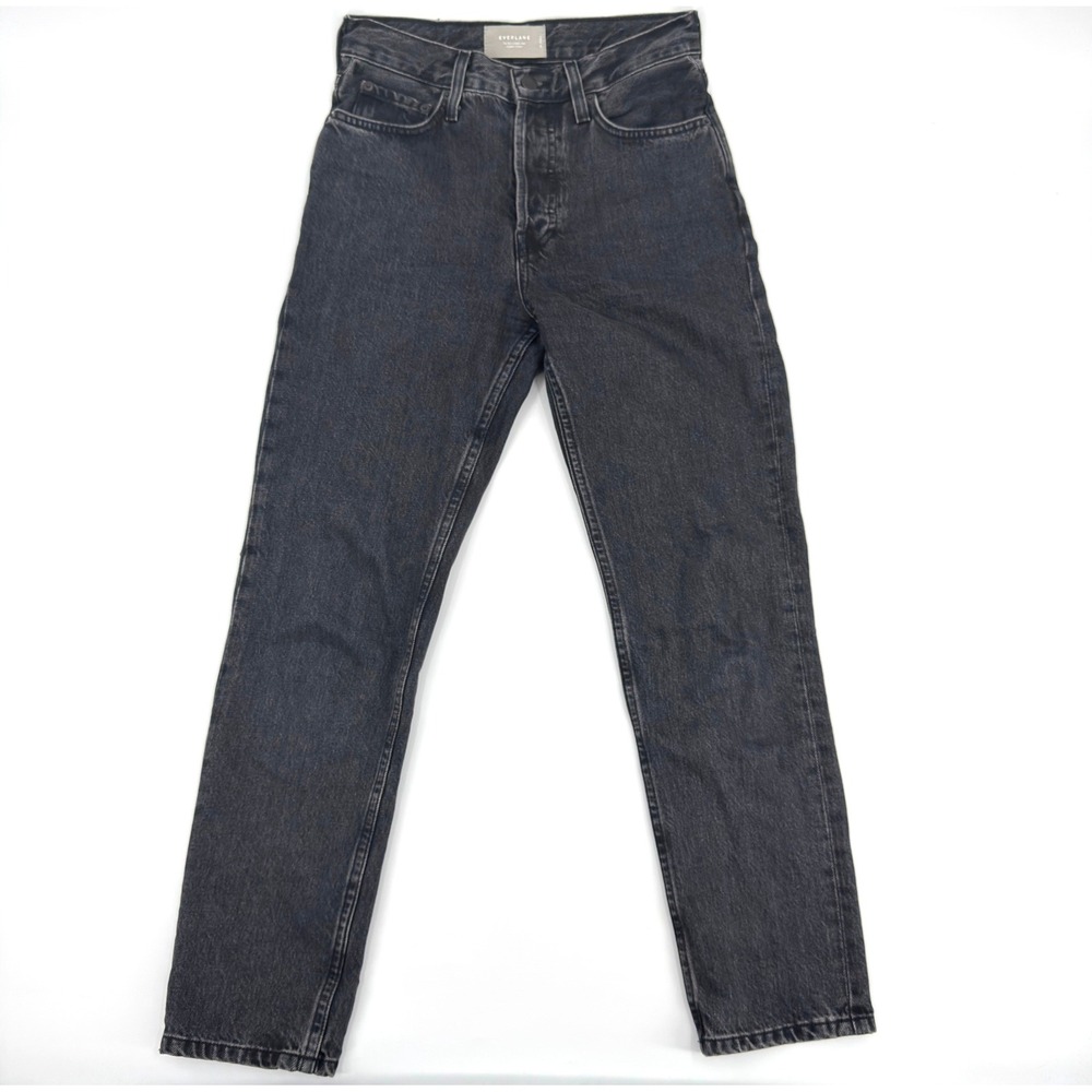 Everlane The 90s Cheeky Jean Washed Black Organic Cotton High Rise 25 Ankle